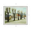 Картина в раме Декор депо Константин Малютин "Весенний пейзаж ВДНХ" E20 51x66 см без стекла