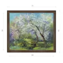 Картина в раме Декор депо Ксения Черномор "Яблони в цвету" E21 61x71 см без стекла