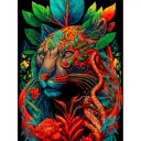 Картина по номерам Белоснежка Мистическая пантера 30x40 см