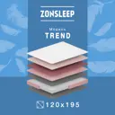 Матрас ZonSleep Trend 120x195x22 см независимый пружинный блок, полутораспальный