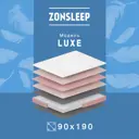 Матрас ZonSleep Luxe 90x190x24 см независимый пружинный блок, односпальный