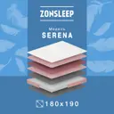 Матрас ZonSleep Serena 180x190x22 см независимый пружинный блок, двуспальный