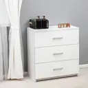 Комод Letta Мальта 3 ящика 69x35.4x73.3 см ЛДСП цвет белый