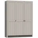 Шкаф распашной Раус Прованс 140x222.60x51.80 см 3 двери цвет ясень анкор темный/мускат