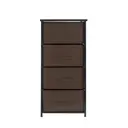 Комод Gemlux 950/4bk 4 ящика 45x30x95 см металл цвет коричневый