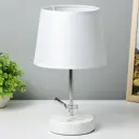 Настольная лампа Risalux аэлита 1x40вт e14 белый 18x18x31см fsd-008 9430810 цвет белый