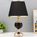Настольная лампа Risalux лимма e27 40вт черный 26x26x43см gkl-0040 9561456 цвет жёлтый/золотой