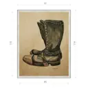 Картина в раме Декор депо Константин Малютин "Мотоботы" E20 116x91 см без стекла