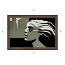 Картина в раме Декор депо Константин Малютин "Колхозница без рабочего" E21 46x66 см без стекла