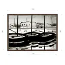 Картина в раме Декор депо Константин Малютин "Три лодки" E21 96x131 см без стекла