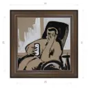 Картина в раме Декор депо Константин Малютин "Айфон" E21 31x31 см без стекла