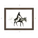 Картина в раме Декор депо Константин Малютин "На ишаке" E21 46x61 см без стекла