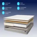 Матрас buyson BuyImage 90x200 см независимый пружинный блок, односпальный