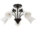 Люстра потолочная BAYERLUX 9130288 5 ламп 15 м² цвет черный