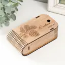 Шкатулка для украшений "Веточка с шишкой" 13x7x4 см