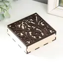 Шкатулка для украшений "Узоры" 10x10x3 см 1