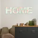 Панно на стену декоративное "Home. Розочки" высота букв 29.5 см набор 4 детали