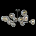 Люстра на штанге Illumico Il0398-12csq-79 bk ab 12 лампы 24 м² цвет черный