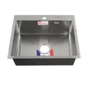 Врезная мойка Gfmark 60502 50x60x20 см нержавеющая сталь цвет серый