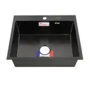 Врезная мойка Gfmark 60502G 50x60x20 см нержавеющая сталь цвет черный