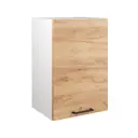 Навесной шкаф Клик мебель Simple 40x60x30 см ЛДСП цвет белый/дуб крафт золотой