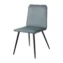 Стул Mebel Square Tommy 56x81x44 см велюр цвет серая ткань