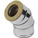 Сэндвич-колено Металлик и Ко 135° 430/оцинкованная сталь/0.5 мм D115x200 мм