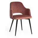 Кресло Tetchair Valentino 55x80x55 см ткань цвет коралловый