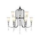 Люстра потолочная AMBRELLA LIGHT TR3249 Traditional 9 ламп 23 м² цвет хром