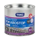 Грунт- эмаль по ржавчине Текс Ржавоstop молотковая черная 2 кг