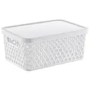 Корзина Smartware 18x11x26 см пластик цвет белый