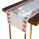 Скатерть на стол Myatashop Snow Town прямоугольная 45x145 см, цвет натуральный белый