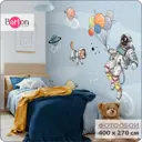 Фотообои флизелиновые Barton Wall 400x270 см Космонавт Космос K286-С