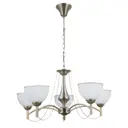 Люстра подвесная Mw 503510813 5 лампы 9 м² цвет латунь