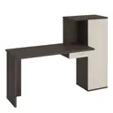 Компьютерный стол Мэрдэс Скл-прям130+шк вк 170x124x60 см ЛДСП цвет венге, бежево-белый