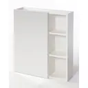 Зеркальный шкаф для ванной Orange Optima LMOp-60ZSW универсальный 60 см, белый