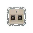 Разъем DVB SAT-tv встраиваемая Liregus Retro ITVL-2-01.R/ONC цвет кремовый