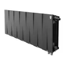 Радиатор Royal thermo Pianoforte 300/112 биметалл 14 секций нижнее подключение цвет черный графитовый