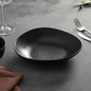 Блюдо сервировочное Magistro Carbon 18.50x21.50 см фарфор цвет черный