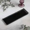 Тарелка Magistro 4826135 10x2x30 см фарфор цвет черный