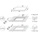 Варочная панель индукционная Indesit IB 65B60 NE 4 конфорки 59x51 см цвет чёрный