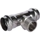 Тройник переходной Rommer 1 1/4"x42 мм ВПр-НР нержавеющая сталь