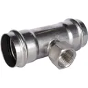 Тройник переходной Rommer 1"x54 мм ВПр-ВР нержавеющая сталь