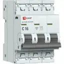Автоматический выключатель EKF Proxima ВА47-63 3P N C16 А 6 кА
