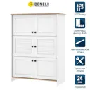 Комод Beneli Тифани 106x48x139 см ДСП цвет белый