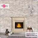 Фотообои флизелиновые Bartonwall 300x270 см Камин