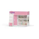 Кровать-чердак Ridgimmi AL4221WPINK 179x140.5x80.8 см ЛДСП цвет розовый
