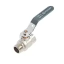 Кран шаровой Aqualink PN50 1/2" внутренняя-наружная резьба рычаг