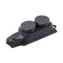 Розетка Iek 237674 с заземлением 220-250 В 16 A цвет чёрный
