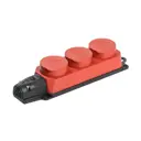 Розетка Iek 237678 с заземлением 220-250 В 16 A цвет красный